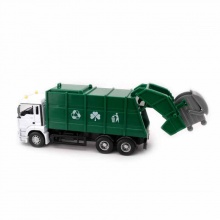 俊基奧圖美1:32德國MAN環(huán)?？ㄜ嘰清潔車\環(huán)衛(wèi)車\垃圾車合金模型綠